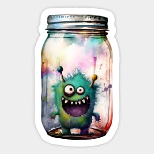 Jar of Monster Sticker